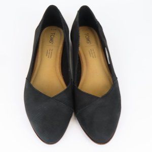 Toms Jutti Suede Leather Pointed Toe Flats, Women's Size 7.5.